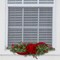 Haute Decor 28 Inch Wide Classic Holiday Window Swag PRE-LIT with Energy-Efficient LED Lights - Battery Operated Timer with Automatic On-Off
